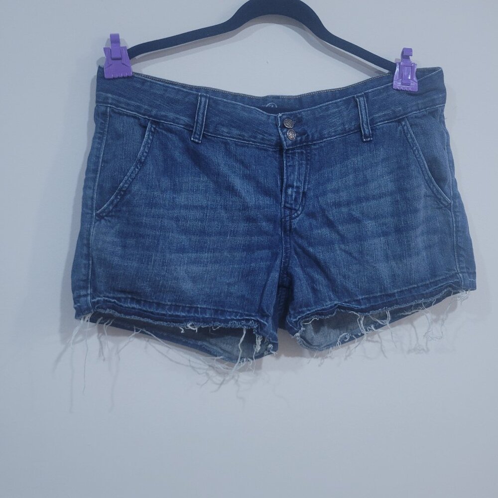 Old Navy Jean Shorts with Fringe – Size 12